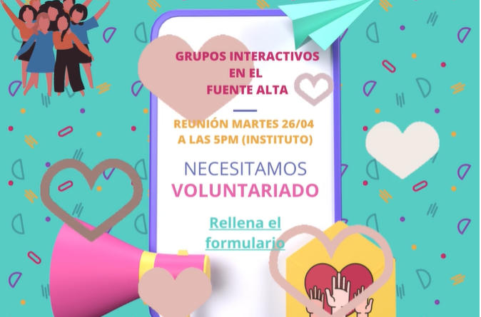 ¿Quieres ser voluntario/a en los Grupos Interactivos?
